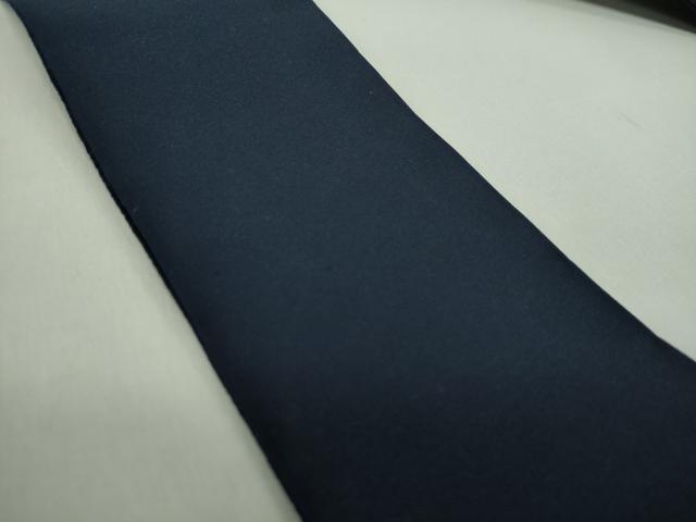平和屋着物●男性　爪掻き本綴れ　角帯　色無地　濃紺地　正絹　逸品　DABE5006ps