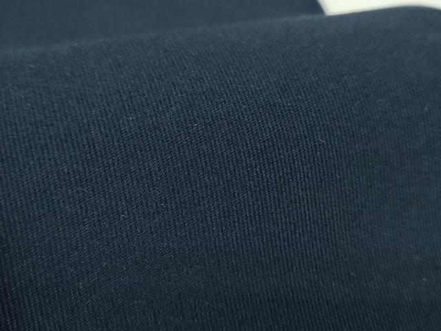 平和屋着物●男性　爪掻き本綴れ　角帯　色無地　濃紺地　正絹　逸品　DABE5006ps