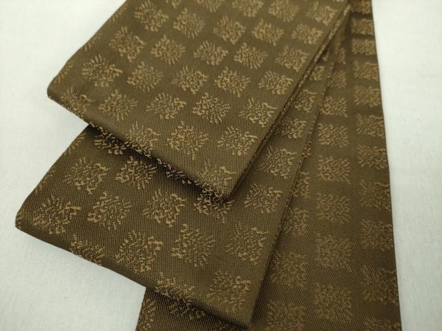 平和屋着物●男性　角帯　花間道　正絹　逸品　未使用　DABE5011ps