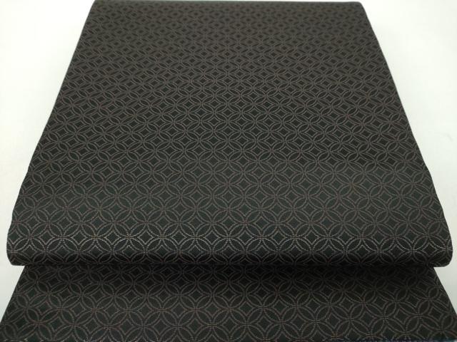 平和屋着物●紋屋井関　御寮織　両面　六通柄袋帯　唐織　向かい鳥丸文　金糸　正絹　逸品　DABE5020ps