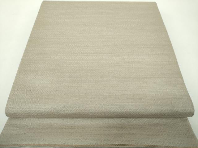 平和屋着物●両面　全通柄　本袋帯　紬地　作家物　薫雅　芒　萩　金糸　正絹　逸品　未使用　DABE5024ps