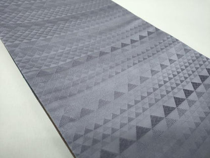 平和屋着物●両面　全通柄袋帯　縁　吉祥白寿　成り物　銀糸　正絹　逸品　DABE5033ps