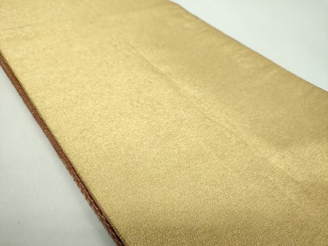 平和屋着物●国際的伝統工芸作家　十二代・藤林徳扇　苑寿　綴れ　両面　太鼓柄袋帯　霞文　金糸　正絹　逸品　DABE5045ps