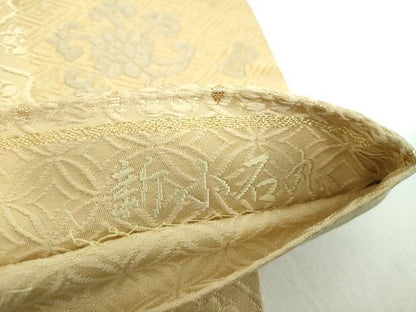平和屋着物●六通柄袋帯　唐織　新小石丸　正倉院上品裂　金糸　正絹　逸品　DABE5055ps