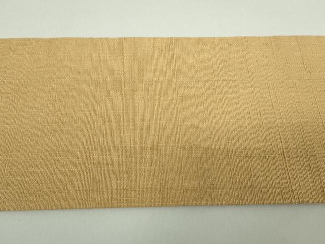 平和屋着物●九寸名古屋帯　紬地　色無地　飴色　正絹　逸品　DABE5072ps 平和屋着物○九寸名古屋帯 紬地 色無地 飴色 正絹 逸品 DABE5072ps