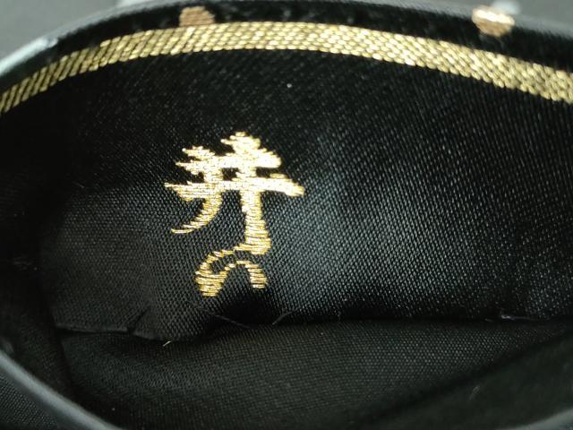 平和屋着物●六通柄袋帯　作家物　立波　蟹　黒地　金銀糸　正絹　逸品　DABE5090ps