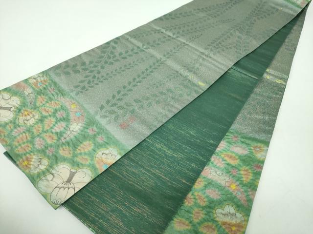 平和屋着物●太鼓柄袋帯　作家物　絞り　辻が花　金通し地　正絹　逸品　DABE5094ps 平和屋着物○太鼓柄袋帯 作家物 絞り 辻が花 金通し地 正絹 逸品