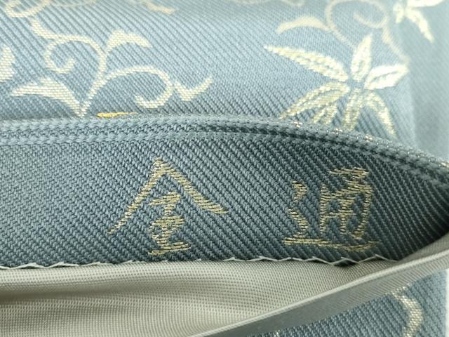 平和屋着物●六通柄袋帯　唐織　桐竹鳳凰　金糸　正絹　逸品　DABE5102ps