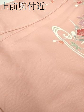 平和屋着物●訪問着　流水鴛鴦花文　暈し染め　金銀彩　正絹　逸品　DABE5114ps