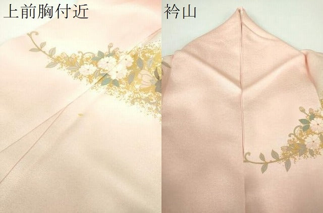 平和屋着物●訪問着　鳳凰花文　暈し染め　金彩　正絹　逸品　DABE5119ps
