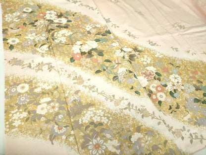 平和屋着物●訪問着　鳳凰花文　暈し染め　金彩　正絹　逸品　DABE5119ps