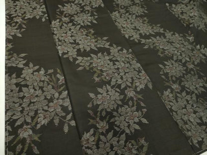 平和屋着物●本場大島紬　枝花文　正絹　逸品　DABE5124ps