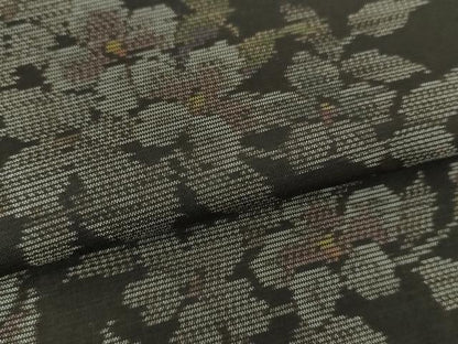 平和屋着物●本場大島紬　枝花文　正絹　逸品　DABE5124ps