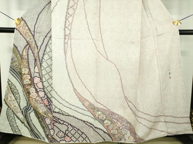 平和屋着物●吉乃一廉　幻の辻が花　訪問着　辻が花　金彩　正絹　逸品　DABE5126ps