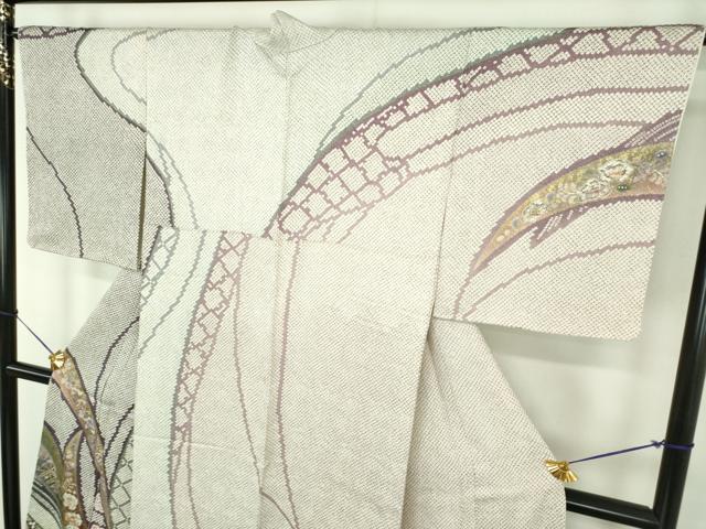 平和屋着物●吉乃一廉　幻の辻が花　訪問着　辻が花　金彩　正絹　逸品　DABE5126ps