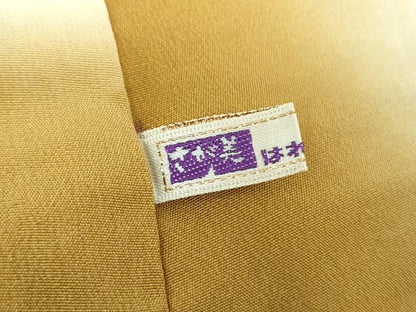 平和屋着物●伝統工芸士　染谷梅治　小紋　切嵌吉祥花文　黒地　さが美扱い　正絹　逸品　DABE5131ps