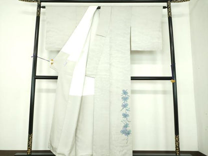 平和屋着物●訪問着　ろうけつ染め　胡蝶蘭　BANKAN　わものや　正絹　逸品　DABE5140ps