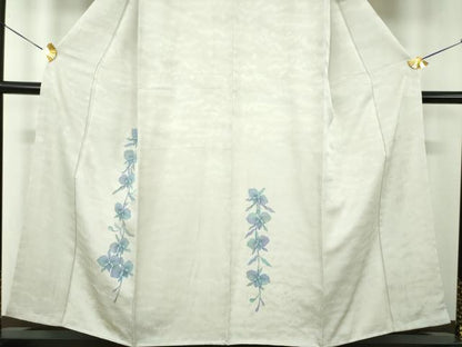 平和屋着物●訪問着　ろうけつ染め　胡蝶蘭　BANKAN　わものや　正絹　逸品　DABE5140ps