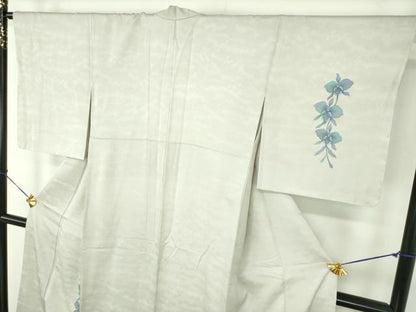 平和屋着物●訪問着　ろうけつ染め　胡蝶蘭　BANKAN　わものや　正絹　逸品　DABE5140ps