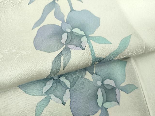 平和屋着物●訪問着　ろうけつ染め　胡蝶蘭　BANKAN　わものや　正絹　逸品　DABE5140ps
