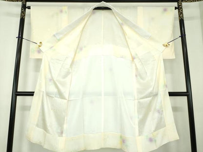 平和屋着物●上質な長襦袢　無双仕立て　絞り　草花文　暈し染め　正絹　逸品　DABE5144ps