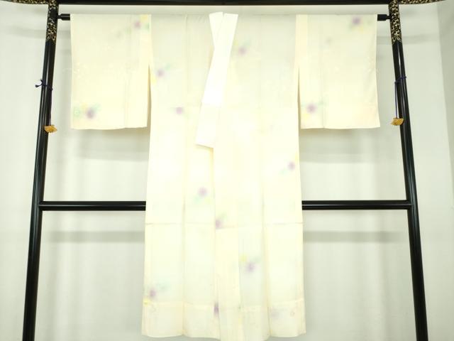 平和屋着物●上質な長襦袢　無双仕立て　絞り　草花文　暈し染め　正絹　逸品　DABE5144ps