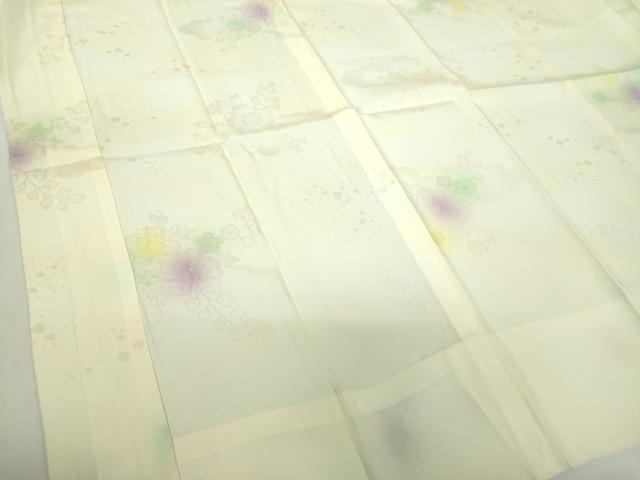 平和屋着物●上質な長襦袢　無双仕立て　絞り　草花文　暈し染め　正絹　逸品　DABE5144ps