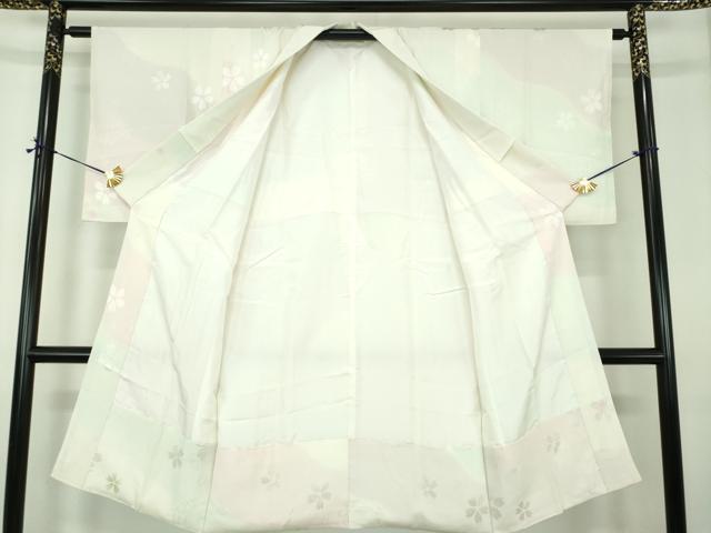 平和屋着物●上質な長襦袢　無双仕立て　絞り　舞桜　暈し染め　正絹　逸品　DABE5146ps