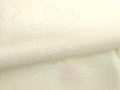 平和屋着物●上質な長襦袢　無双仕立て　絞り　舞桜　暈し染め　正絹　逸品　DABE5146ps