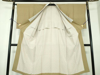 平和屋着物●上質な長襦袢　無双仕立て　半衿刺繍　麻の葉文様　正絹　逸品　DABE5147ps