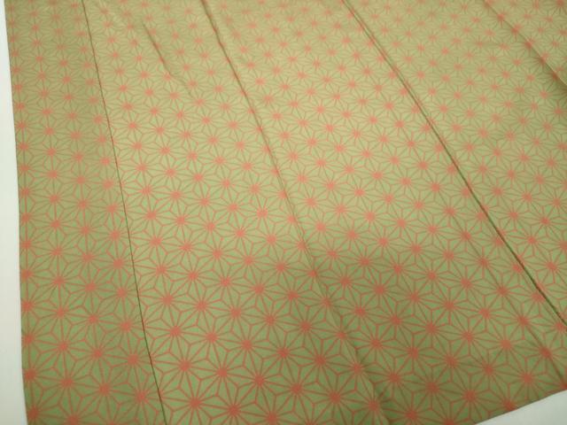 平和屋着物●上質な長襦袢　無双仕立て　半衿刺繍　麻の葉文様　正絹　逸品　DABE5147ps