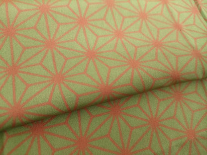 平和屋着物●上質な長襦袢　無双仕立て　半衿刺繍　麻の葉文様　正絹　逸品　DABE5147ps