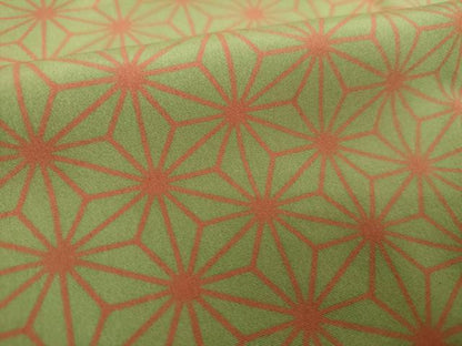 平和屋着物●上質な長襦袢　無双仕立て　半衿刺繍　麻の葉文様　正絹　逸品　DABE5147ps