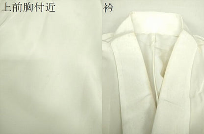 平和屋着物●上質な長襦袢　無双仕立て　菊唐草　生成色　正絹　逸品　DABE5148ps