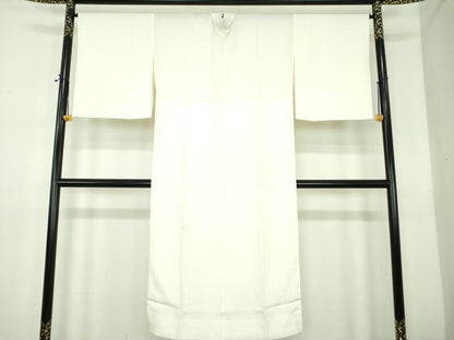 平和屋着物●上質な長襦袢　無双仕立て　菊唐草　生成色　正絹　逸品　DABE5148ps