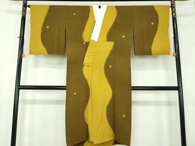 平和屋着物●上質な長襦袢　無双仕立て　絞り　舞桜地紋　正絹　逸品　DABE5149ps
