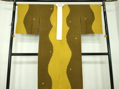 平和屋着物●上質な長襦袢　無双仕立て　絞り　舞桜地紋　正絹　逸品　DABE5149ps
