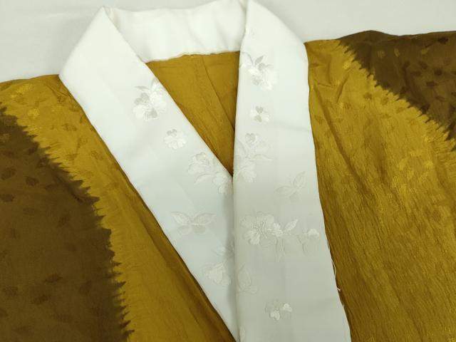 平和屋着物●上質な長襦袢　無双仕立て　絞り　舞桜地紋　正絹　逸品　DABE5149ps
