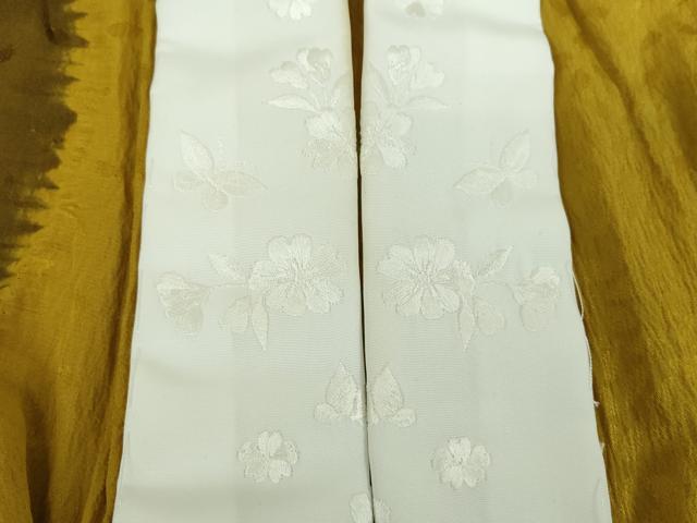 平和屋着物●上質な長襦袢　無双仕立て　絞り　舞桜地紋　正絹　逸品　DABE5149ps