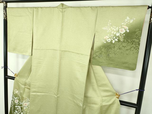 平和屋着物●訪問着　辻が花　暈し染め　金銀彩　正絹　逸品　DABE5155ps