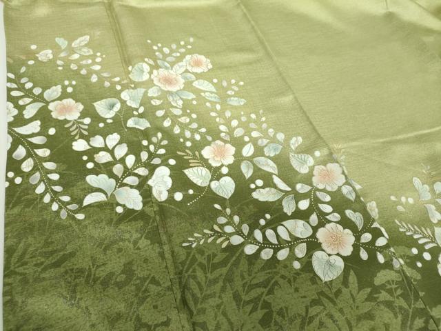 平和屋着物●訪問着　辻が花　暈し染め　金銀彩　正絹　逸品　DABE5155ps