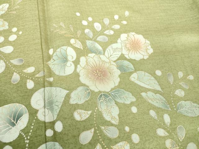 平和屋着物●訪問着　辻が花　暈し染め　金銀彩　正絹　逸品　DABE5155ps