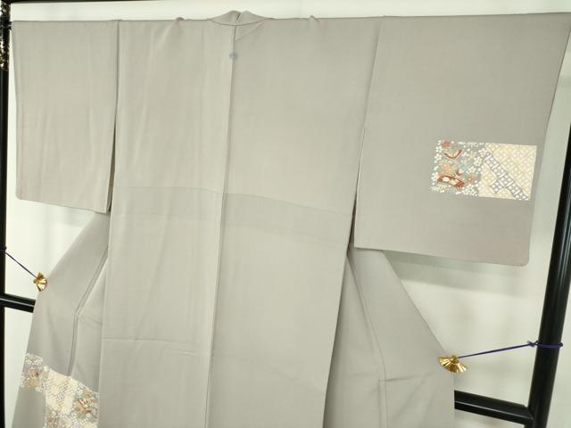 平和屋着物●訪問着　宝尽くし舞蝶花文　金彩　正絹　逸品　DABE5156ps