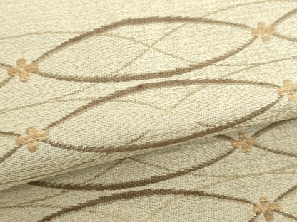 平和屋着物●六通柄袋帯　横段文　金糸　正絹　逸品　DABE5165ps