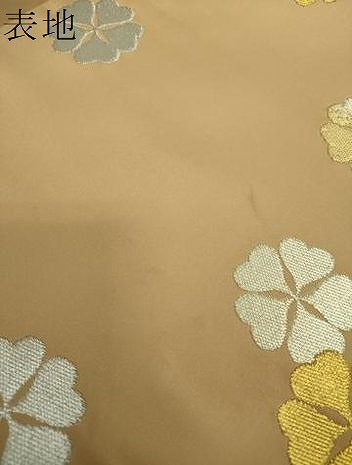 平和屋着物●龍村晋謹製　全通柄袋帯　明月櫻　金銀糸　正絹　逸品　DABE5168ps