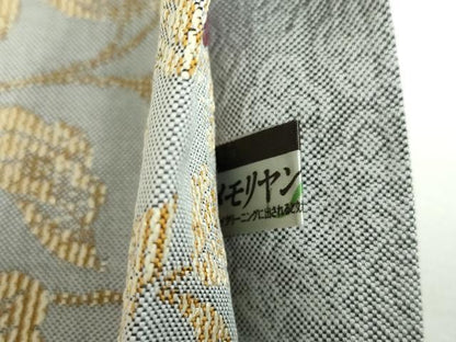 平和屋着物●両面　六通柄袋帯　辻が花　金糸　正絹　逸品　DABE5169ps