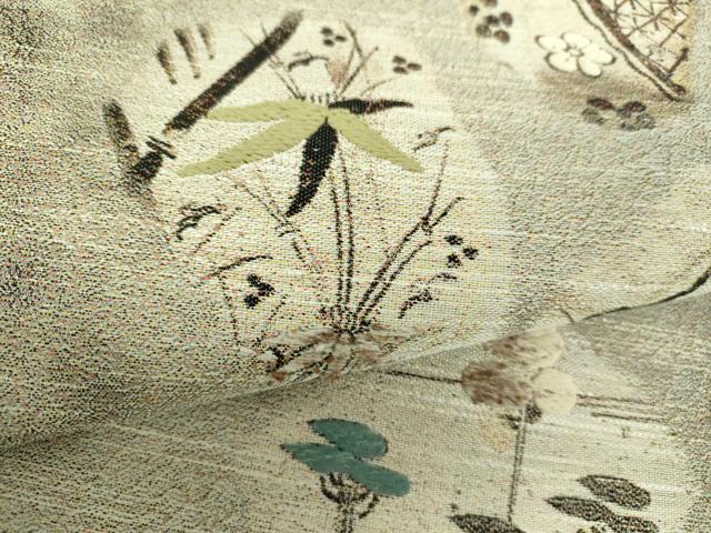 平和屋着物●西陣　とみや織物謹製　とみや帯　両面　六通柄袋帯　松竹梅　証紙付き　正絹　逸品　DABE5177ps