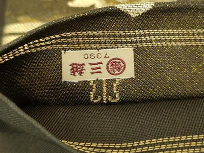 平和屋着物●西陣　川島織物　六通柄　本袋帯　正倉院花文　金糸　三越扱い　正絹　逸品　DABE5190ps