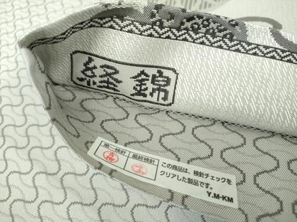 平和屋着物●両方向　両面　全通柄袋帯　経錦　葵小袖文様　正絹　逸品　DABE5194ps