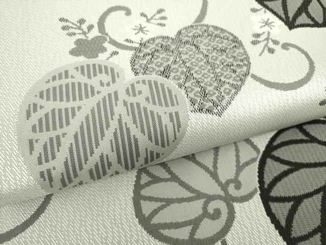平和屋着物●両方向　両面　全通柄袋帯　経錦　葵小袖文様　正絹　逸品　DABE5194ps